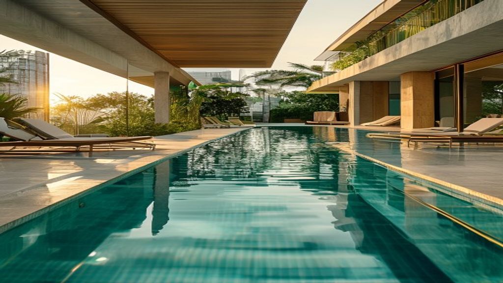 Piscina do condomínio
